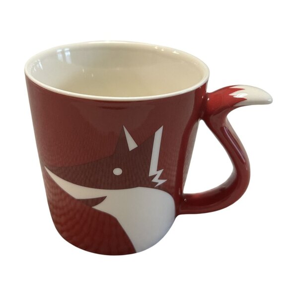 Starbucks 2012 Red Fox Tail Mug 10 Oz New Bone China - Picture 1 of 4